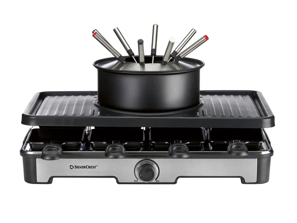 SILVERCREST Combinaison grill raclette et fondue Premium