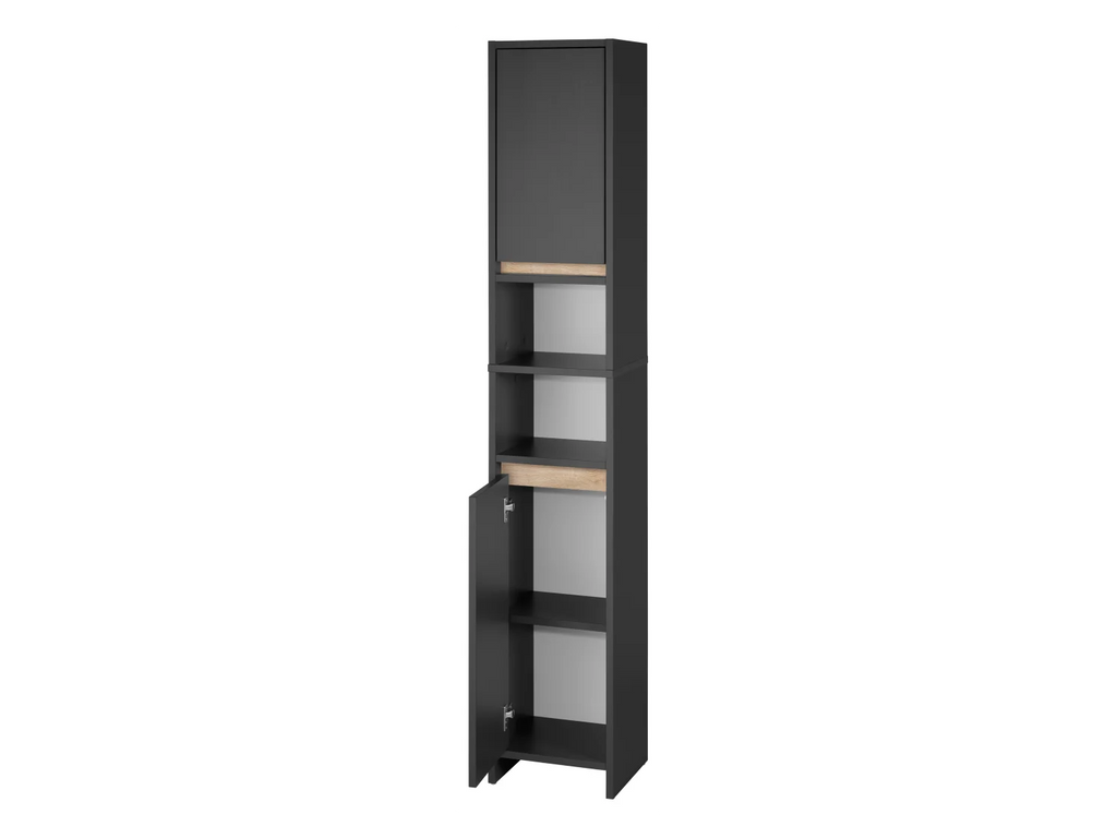 LIVARNO home Colonne de salle de bain Oslo, 32 x 180 x 28 cm, noire