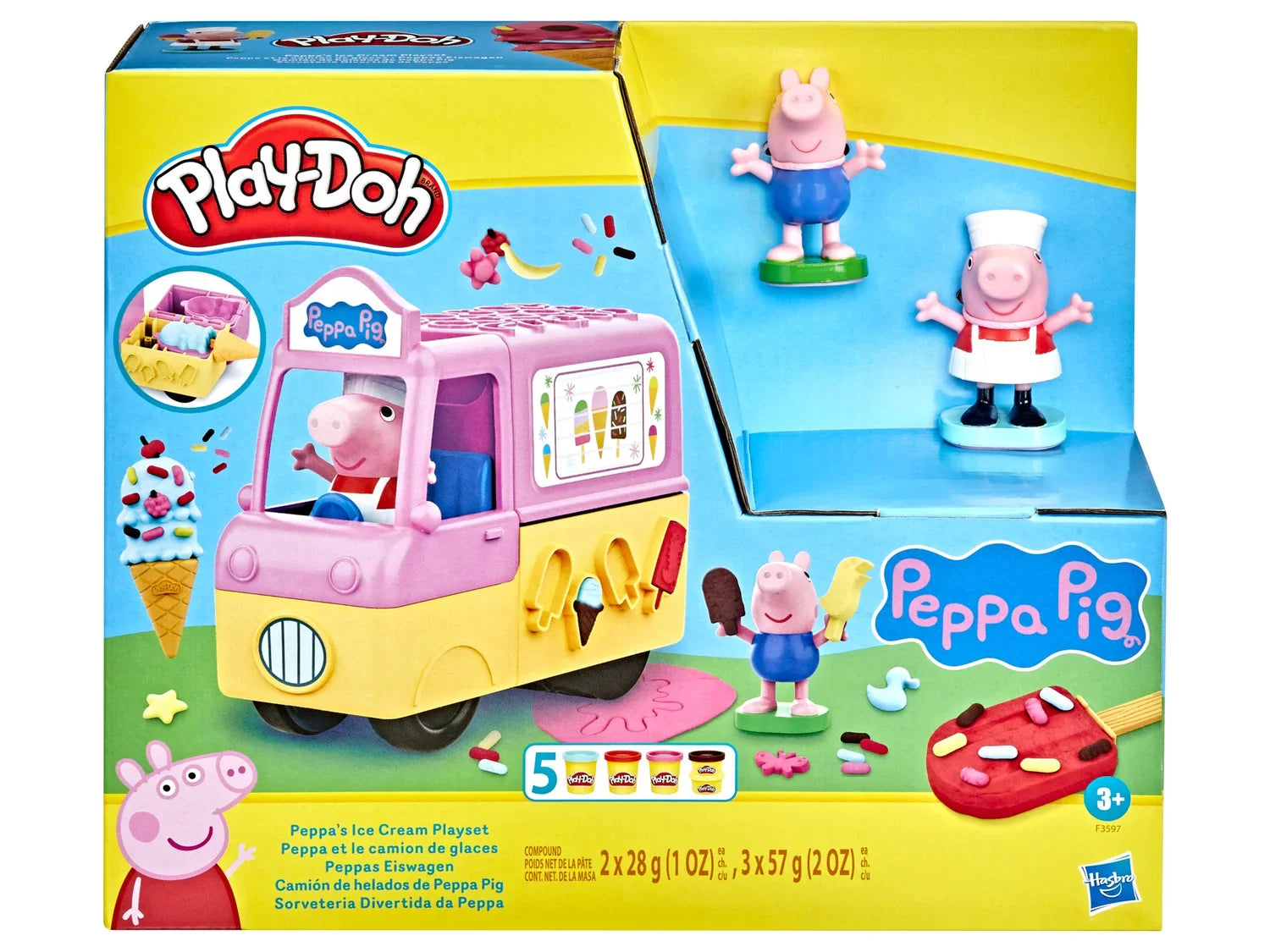 Play Doh Peppa Et Le Camion De Glaces, pte  modeler