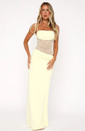 Robe Maxi Femme en Dentelle Transparente pour Soirées Élégantes