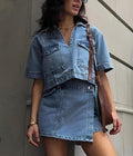 Tilly - Ensemble Haut et Jupe en Jean