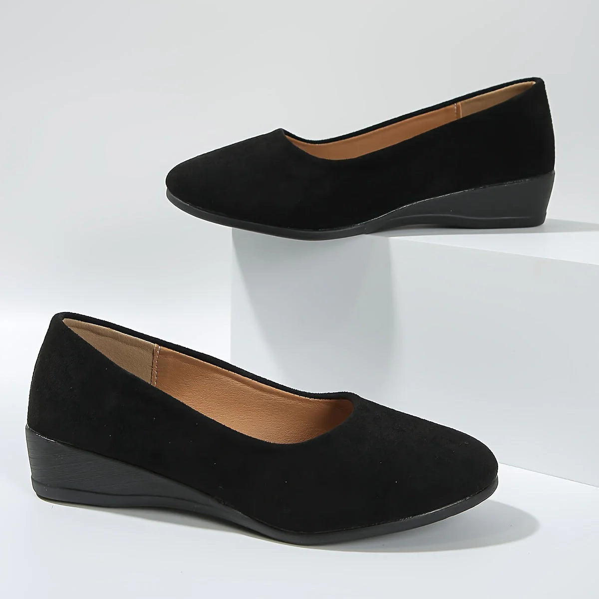 Éliane | Ballerines confortables à talon compensé