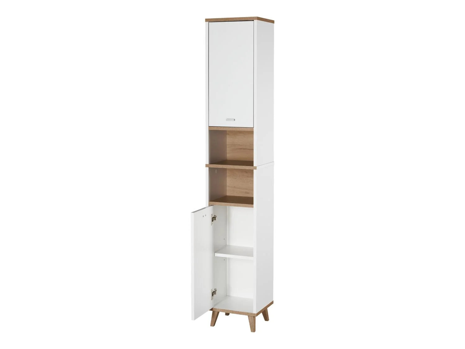 LIVARNO home Colonne de salle de bains Corfu, 32 x 180 x 28 cm, blanche/imitation chne