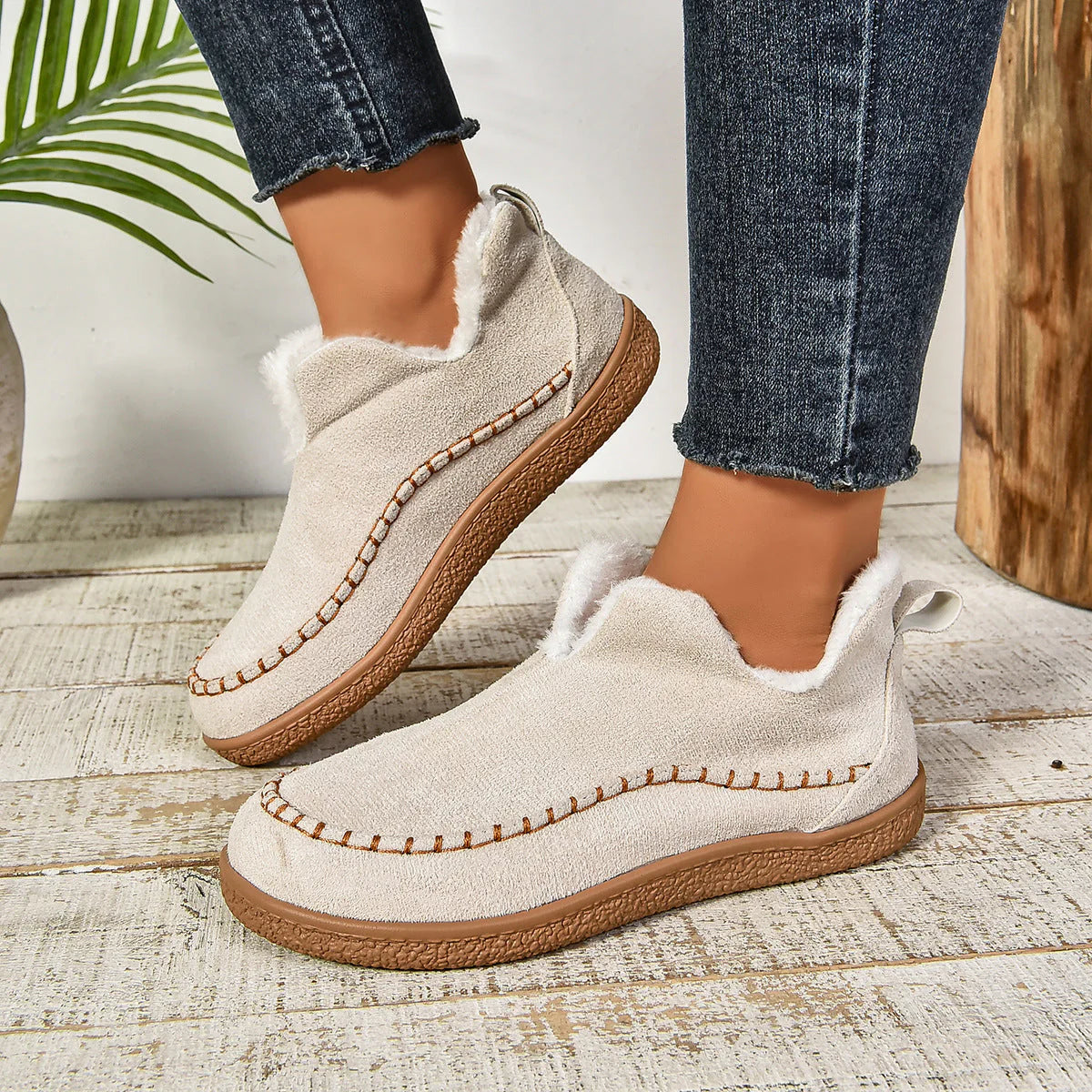 Bottes d'hiver thermiques ultra confortables antidérapantes pour femmes