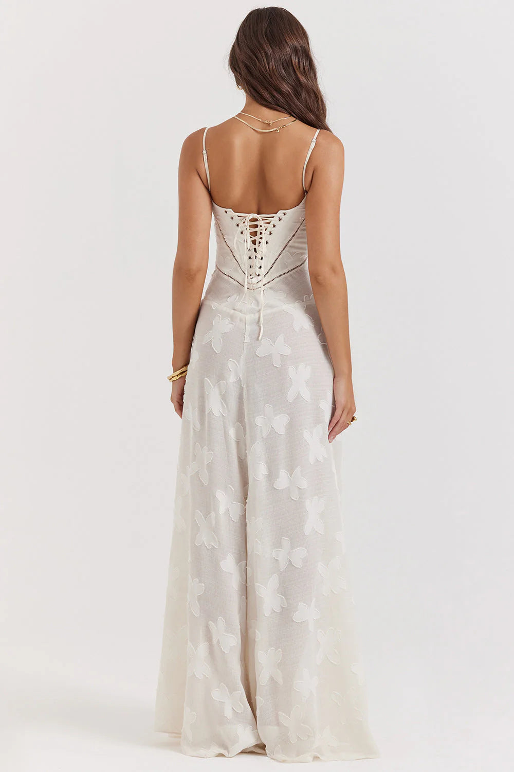 Clara | Robe longue Blanc cassé