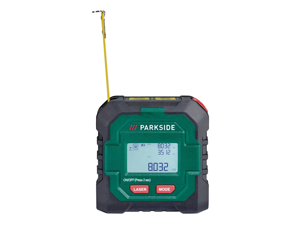 PARKSIDE Tlmtre laser sans fil avec mtre ruban PLMB 4 C2, 50 m