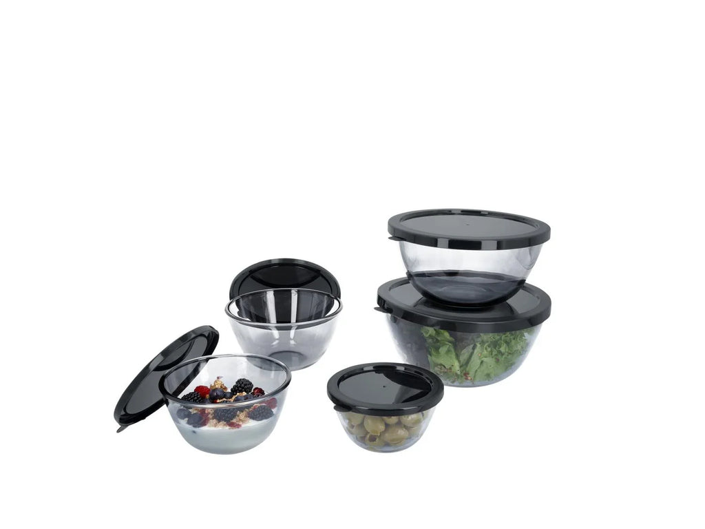 SILVERCREST Set de 5 botes de conservation en verre