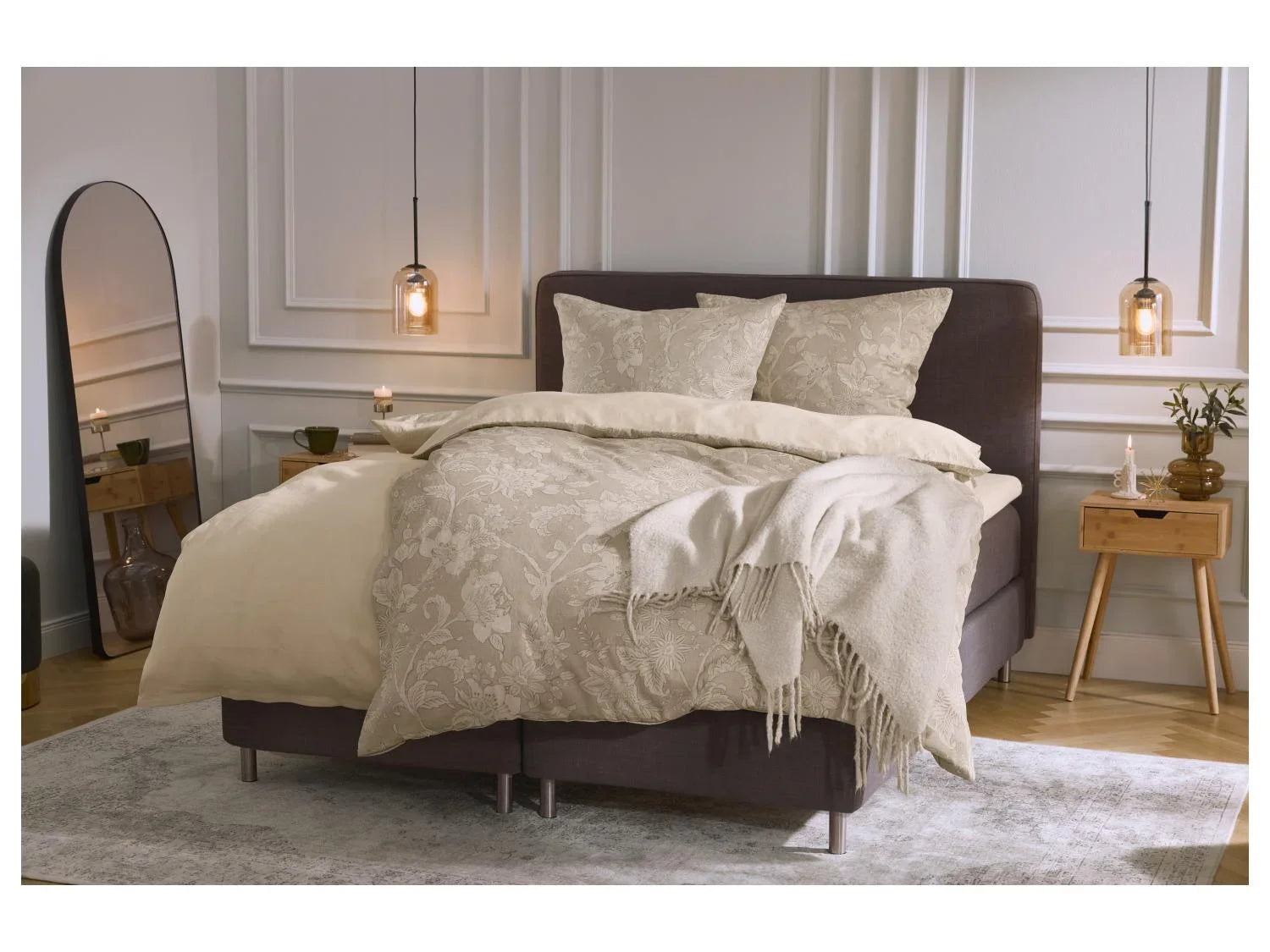 LIVARNO Parure de lit double face en satin, 240 x 220 cm