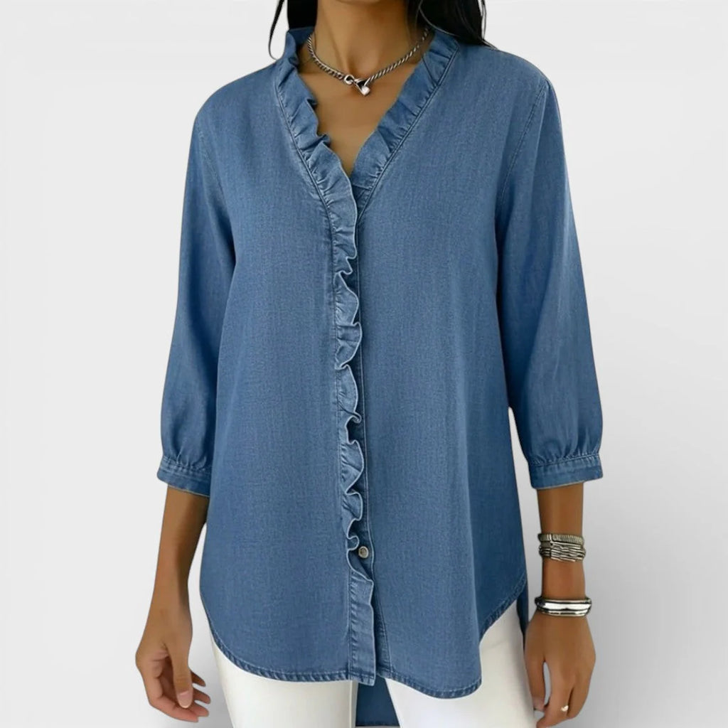 ChicRuffle - Blouse élégante à volants