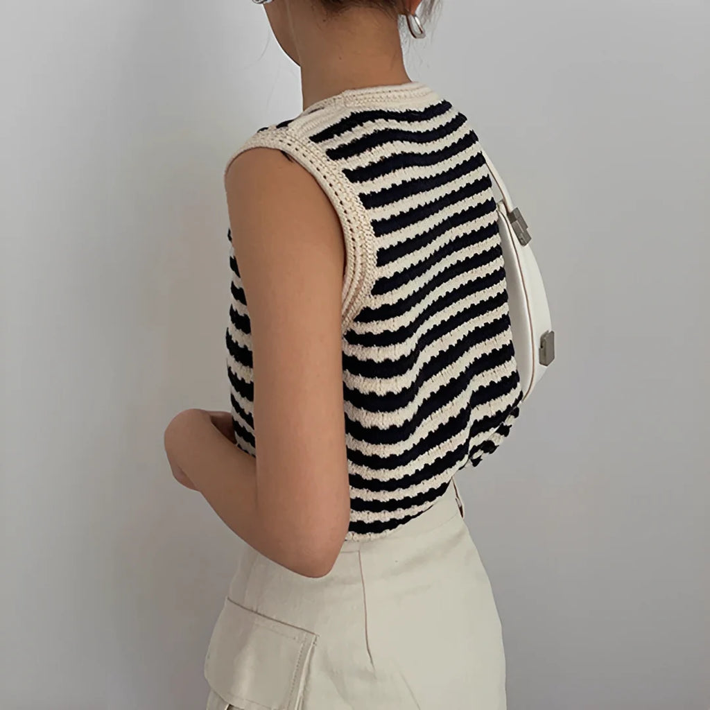 Eloise - Cardigan rayé élégant