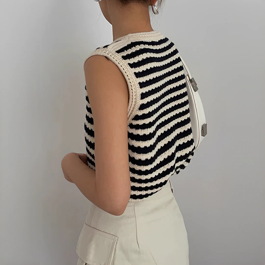 Eloise - Cardigan rayé élégant