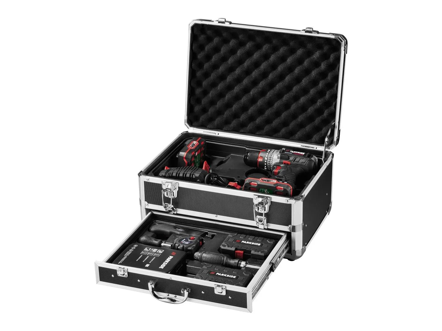 PARKSIDE PERFORMANCE Set de perceuse-visseuse  percussion sans fil + 2 Batteries + Chargeur, 20 V