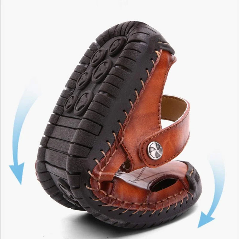 Bren | Sandales en cuir orthopédiques