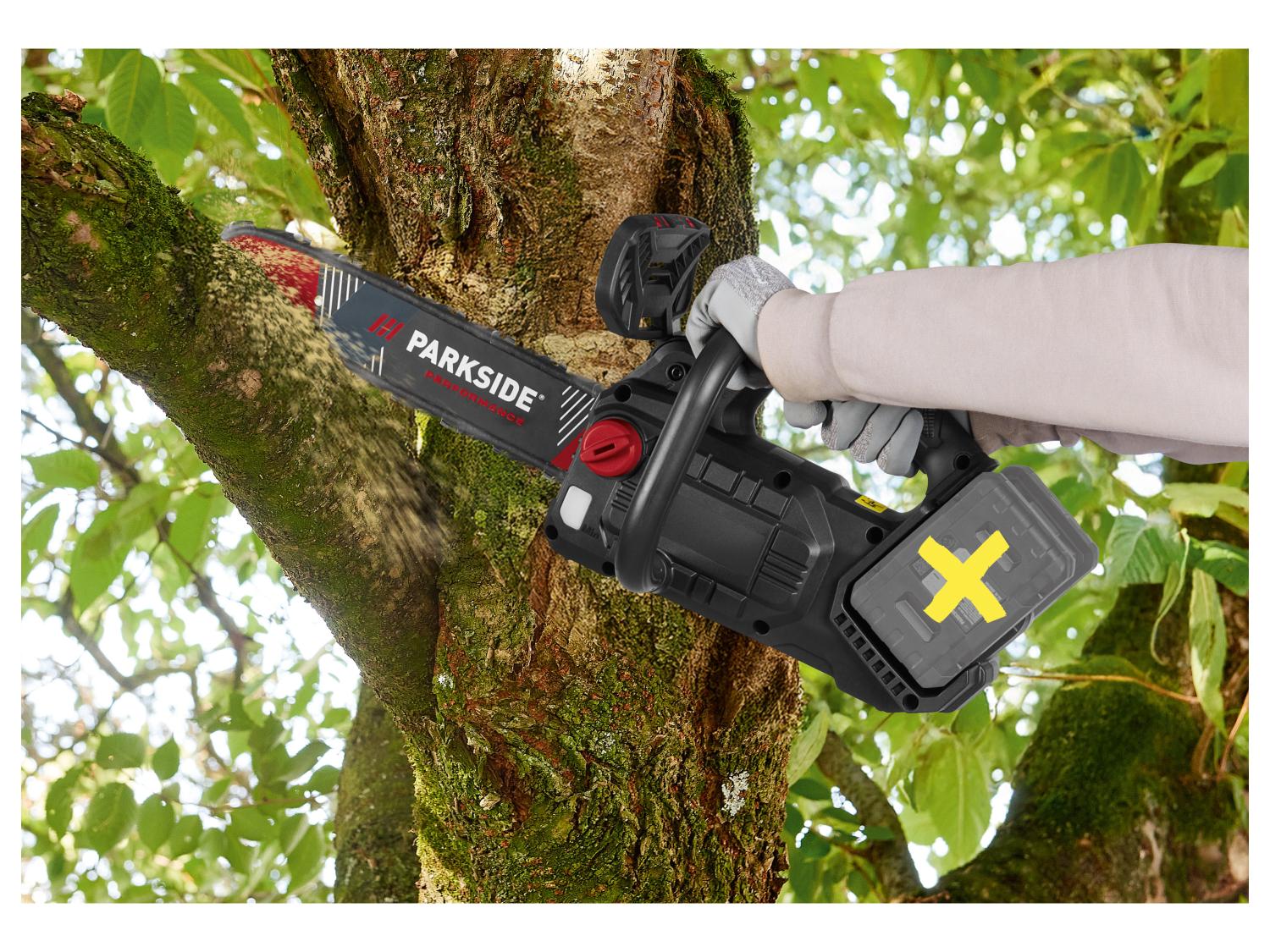 PARKSIDE PERFORMANCE Trononneuse dlagage sans fil PPAKS 40-Li B2, guide 35 cm, 40 V
