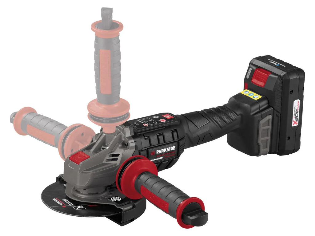 PARKSIDE PERFORMANCE Set meuleuse dangle sans fil PWSAP 20-Li F6 + batterie + chargeur, 20 V