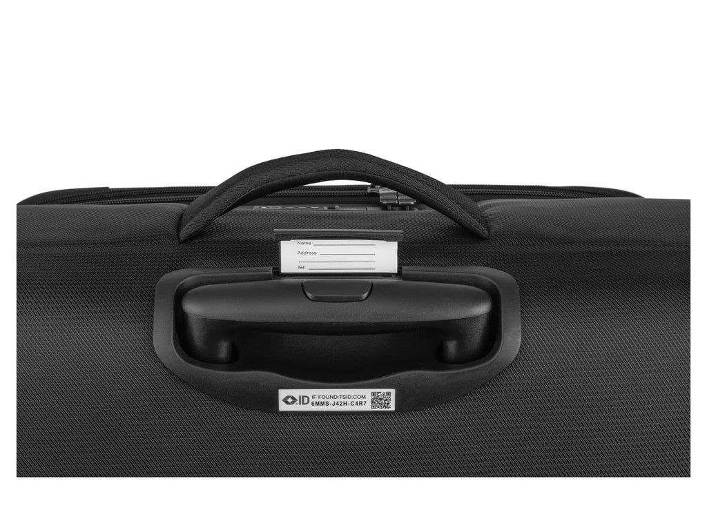 TOPMOVE Set de 2 valises cabine extensibles, 62-69 L et 96-108 L, noir