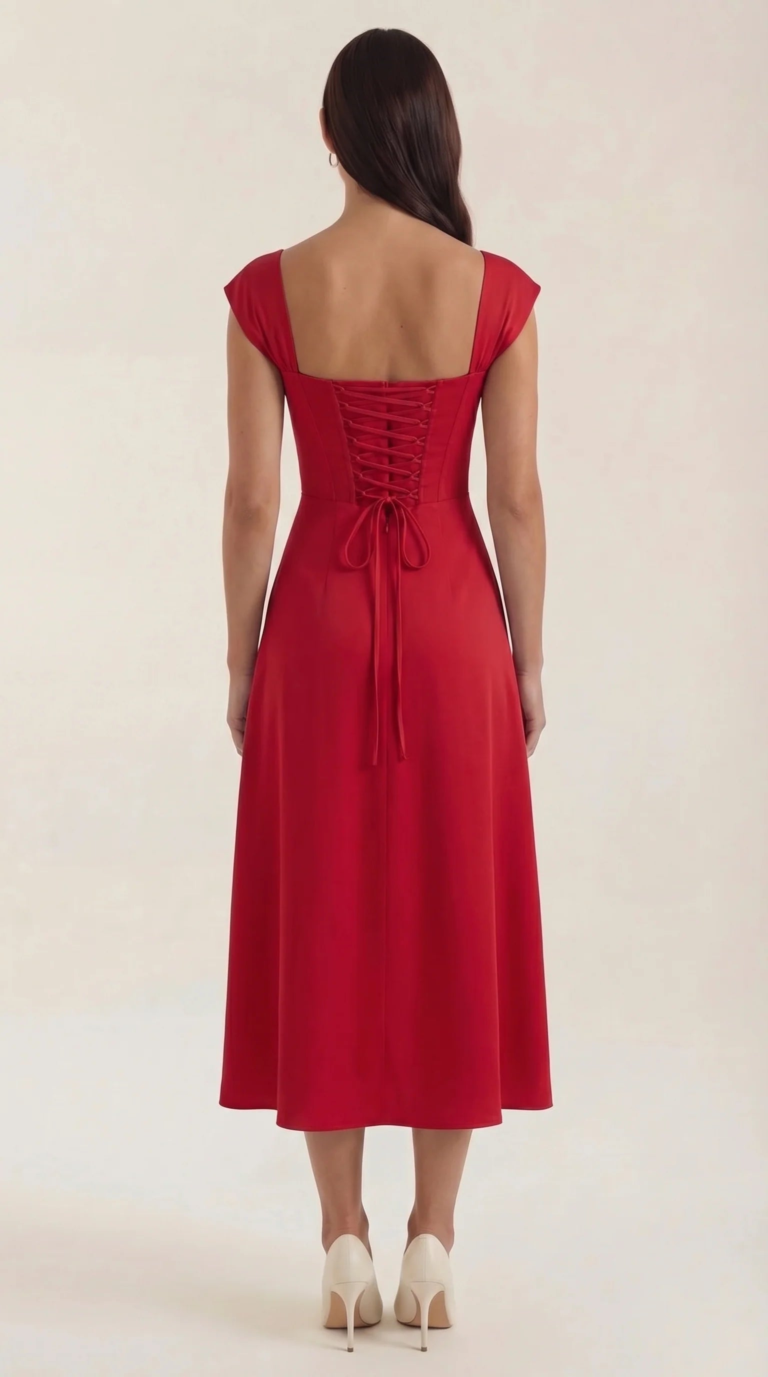 Robe corset midi femme tenue invité mariage