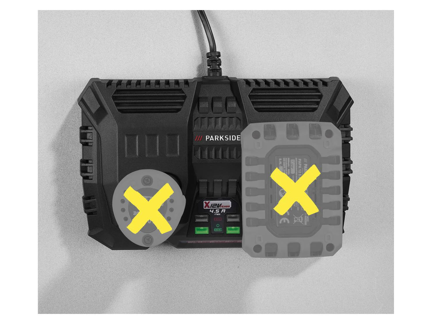 PARKSIDE Chargeur de batterie double PDSLK 12 B2, 4,5 A, 12 V