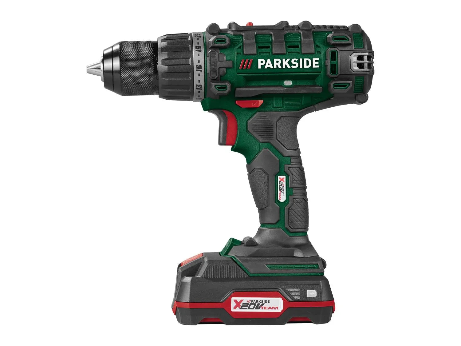 PARKSIDE Set perceuse-visseuse sans fil PABS 20-Li G8 + batterie + chargeur, 20 V