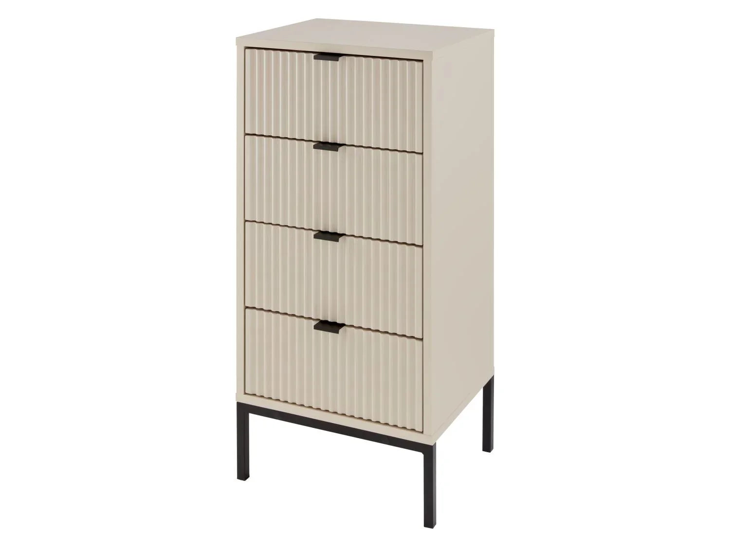 LIVARNO home Commode, 40 x 33 x 84,9 cm, beige/noir