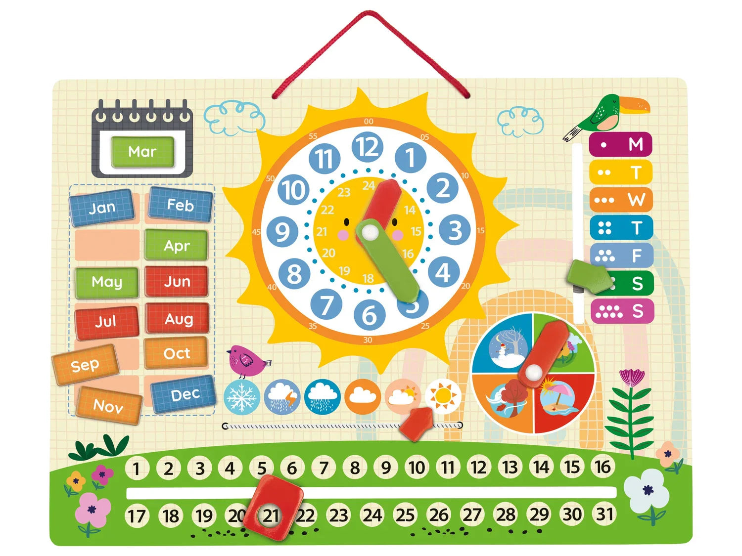 Playtive Tableau magntique en bois ou ordinateur protable