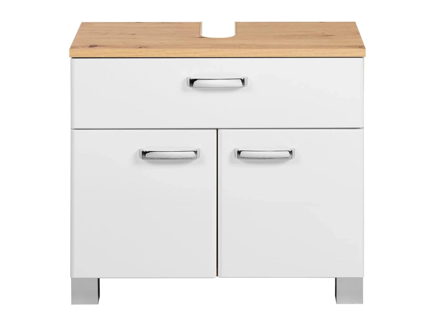 LIVARNO home Meuble sous-vasque Palermo, blanc/imitation chne