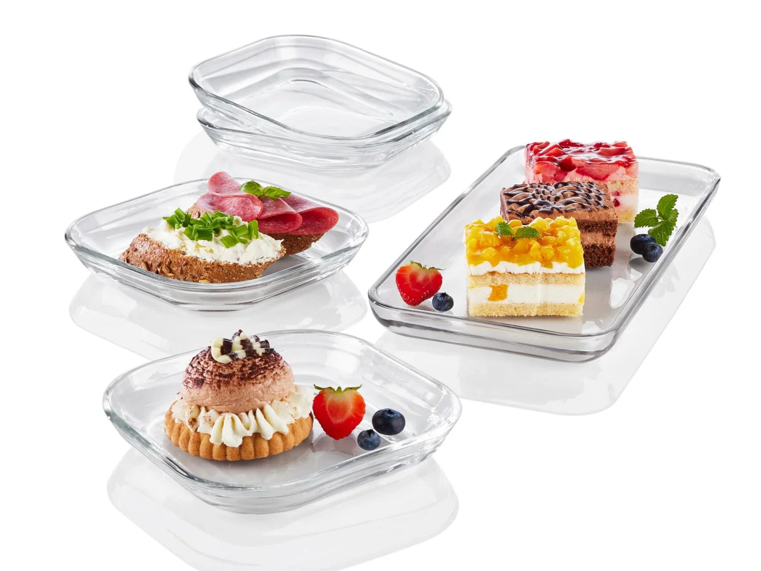 LIVARNO home Ensemble de saladiers ou prsentoirs en verre