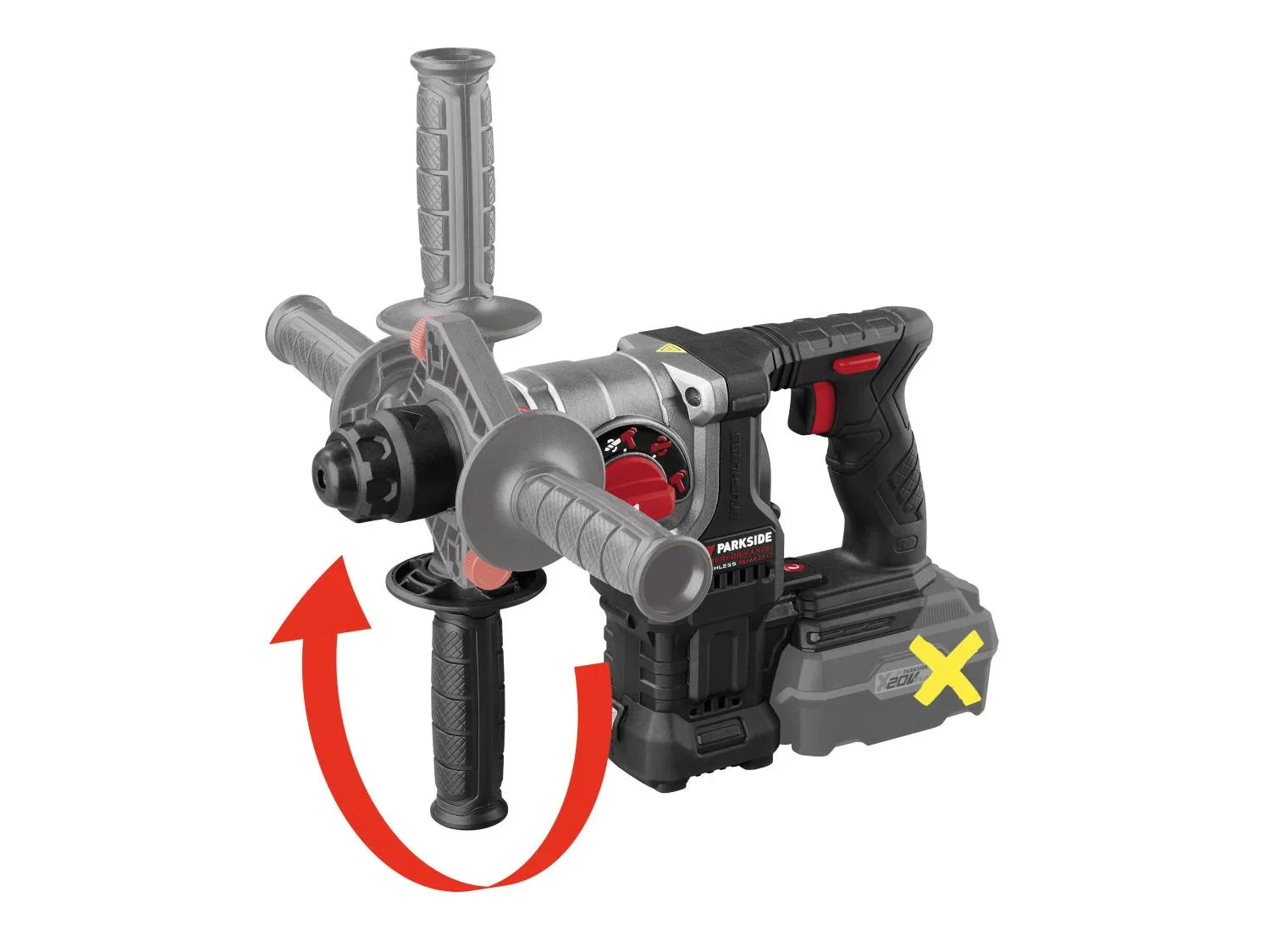 PARKSIDE PERFORMANCE Perforateur-burineur sans fil PKHAP 20-Li C4, 20 V