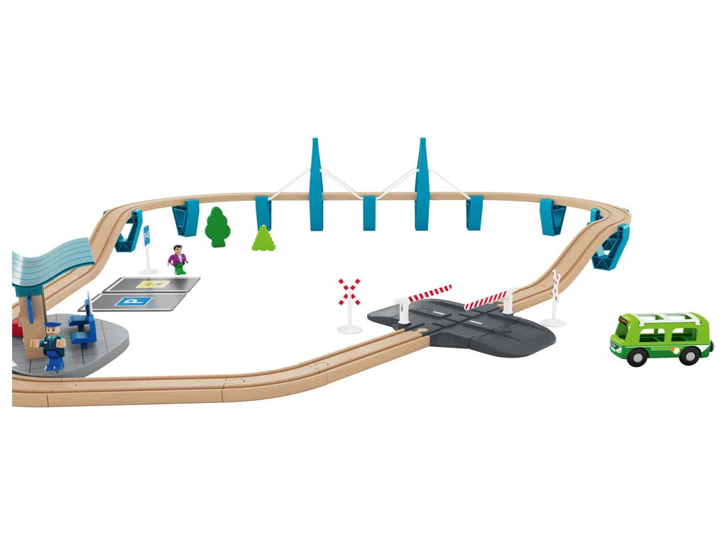 Playtive Set de chemin de train en bois